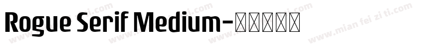 Rogue Serif Medium字体转换